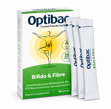 Пробиотик Бифидо + Пребиотик Optibac Bifido & Fibre 10 саше 04-10 фото