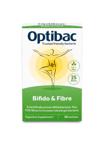 Пробіотик Біфідо + Пребіотик Optibac Bifido & Fibre 10 саше 04-10 фото