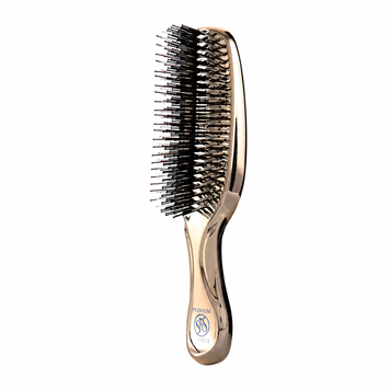 Масажна щітка для волосся та шкіри голови S-Heart-S Scalp Brush World Premium Long Champagne Gold SS007 фото