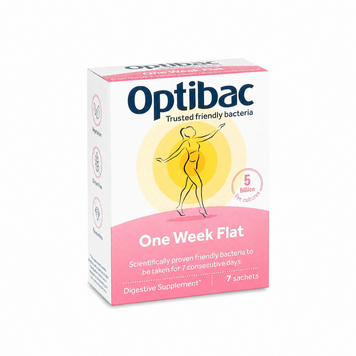 Пробіотик + пребіотик при вздутті Optibac One Week Flat 7 саше 013-7 фото