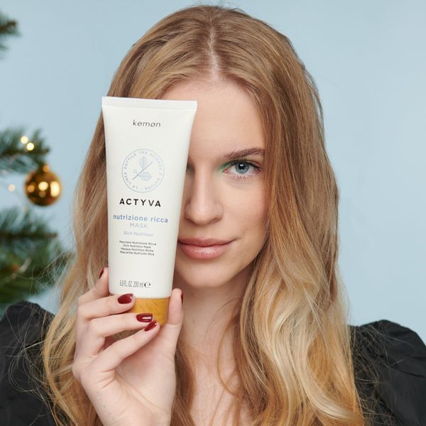 Поживна маска для дуже сухого волосся Kemon Actyva Nutrizione Ricca Mask 200 мл 0271209 фото