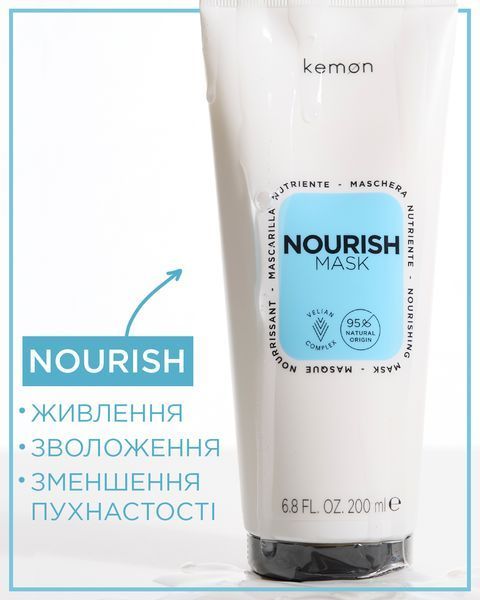Питательная маска для сухих волос Kemon Haircare Nourish Mask 200 мл 0034409 фото