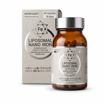 Для підняття заліза YOTSUBA Liposomal Nano Iron 60 капсул 16 фото