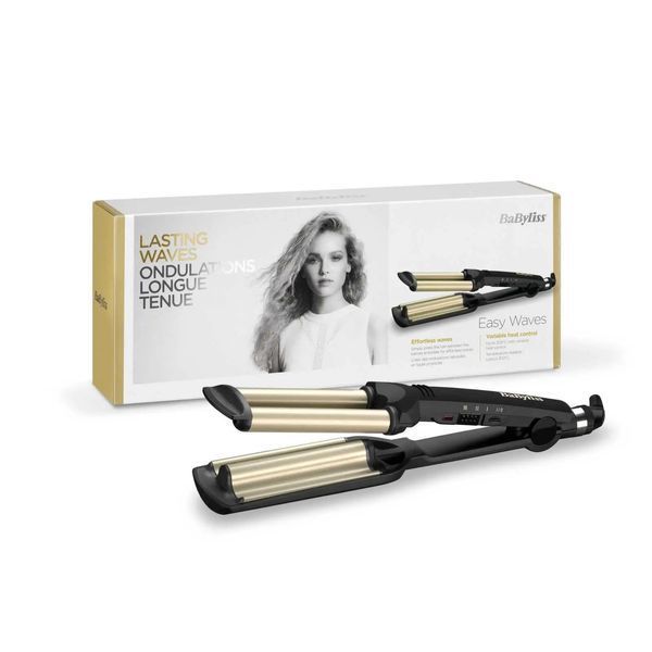 Щипці для завивки Babyliss Easy wave C260E професійна потрійна плойка BBS00060 фото