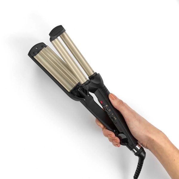 Щипці для завивки Babyliss Easy wave C260E професійна потрійна плойка BBS00060 фото