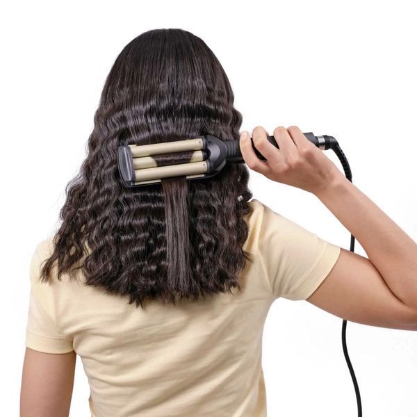 Щипці для завивки Babyliss Easy wave C260E професійна потрійна плойка BBS00060 фото