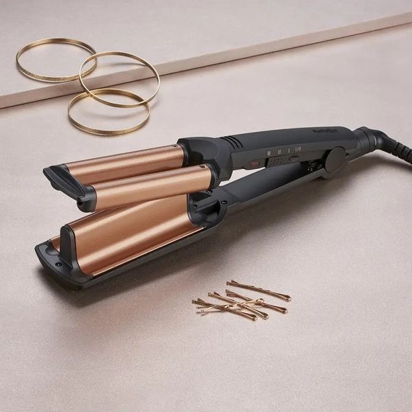 Щипці для завивки Babyliss Depp Waves W2447E професійна потрійна плойка BBS00463 фото