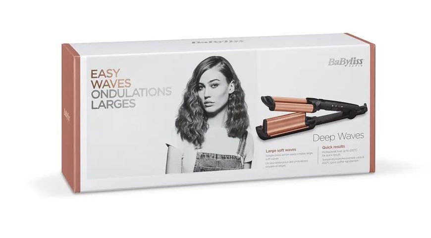 Щипці для завивки Babyliss Depp Waves W2447E професійна потрійна плойка BBS00463 фото